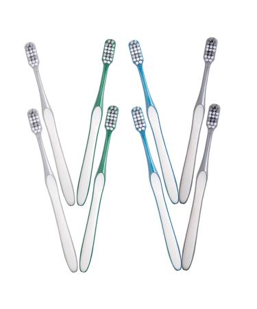 Wofashpuret 8st toothbrush to reduce tooth toothbrush reusable toothbrushes for men hard toothbrushes for teeth small toothbrushes travel
