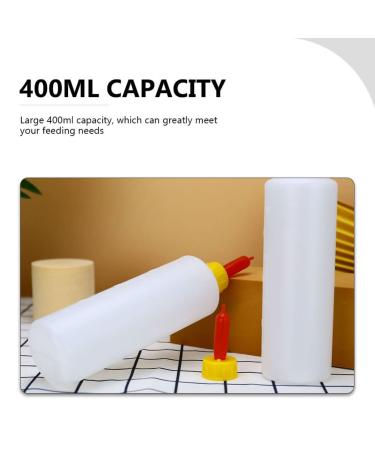 5 pcs Lamb Feeding Bottle with Nipples - 400ml Livestock Drink Bottle for Kid Baby Goat Calf - Farm Accessories - Buy Online on GoSupps.com