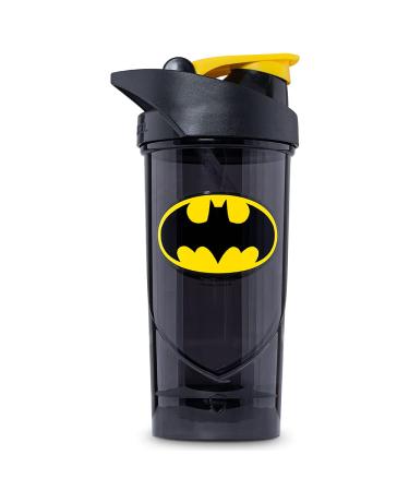 Shieldmixer Hero Pro Classic Shaker Batman Classic - BPA-free - Gym Accessories - Protein Shaker - Fitness Drinking Bottle - Black - 700ml