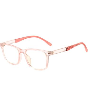 COASION Blue Light Blocking Glasses for Kids Age 5-13 | Blue-ray Filter Computer Screen Glasses | Clear Pink Frames - Buy Online on GoSupps.com