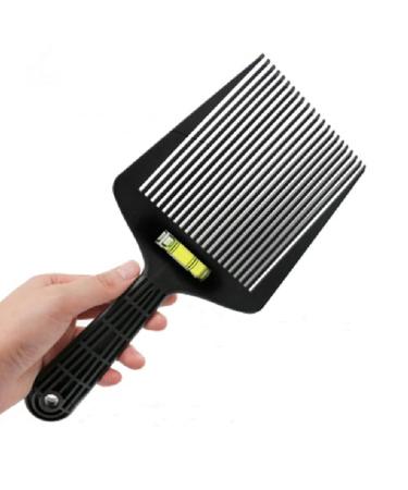 Barber Flat Top Comb with level Bang Liquid Oil Hair Cutting Angle Adjustment Large Teeth Comb Styling Tool (black)