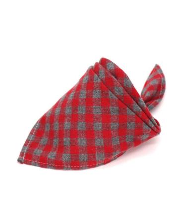 Dog Bandana Plaid Bibs Scarf Washable Reversible Adjustable Triangle Dog Scarf Bow Ties for Pets and Cats
