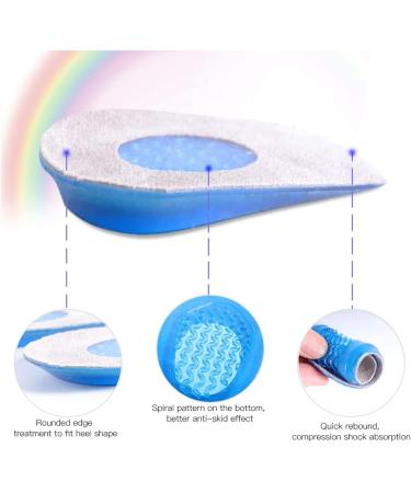 Optimize Your Comfort with 3Pair Insert Heel Pads - Soft Silicone Antalgic Insoles for Women | All-Day Shock Absorption & Cushioning for Heel Discomfort Relief - Buy Online on GoSupps.com
