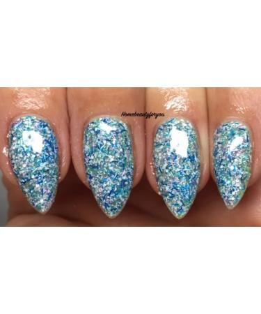 Bluesky Gel Nail Polish Blue Green White Pink and Silver GLITTER FAIRY LIGHTS CHRISTMAS FESTIVE COLOR BSH061 Requires Drying Under UV or LED Lamp - Buy Online on GoSupps.com
