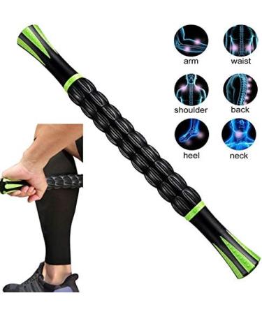 Premium Black Massage Roller & Stick for Sore Muscles Relief | International Shipping - Buy Online on GoSupps.com