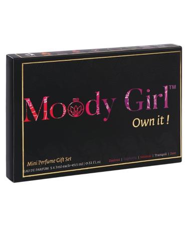 Moody Girl Luxury Pocket Liquid Perfume Gift Set For Women Pack Of 5 (3Ml Each) 15Ml Combination Of Musky Fruity Floral Amber & Tangerine Fragrances 24Hr Long Lasting - Buy Online on GoSupps.com