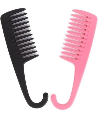 Wide Tooth Combs Of Hook Handle Detangling Reduce Hair Loss Comb Pro Hairdress Salon Dyeing Styling Brush Tools (Color : Random 1pc Size : 1 size) 1 size Random 1pc - Buy Online on GoSupps.com