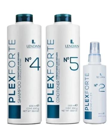Lendan Plexforte Intense Kit de 3 produits (shampooing 1000 ml + apr s-shampoing 1000 ml + Bond-Filler 200 ml)