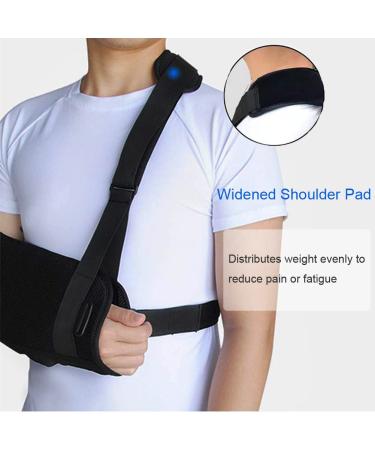 Medical Arm Shoulder Sling with Back Belt | Shoulder Immobilizer Stabilizer for Men & Women | Lightweight Arm Sling for Elbow Wrist Injury | Size L - Buy Online on GoSupps.com