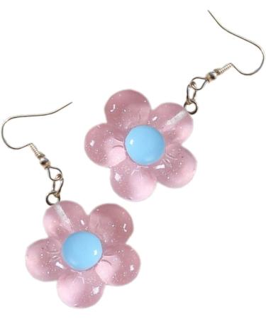Shop Feyley Earrings | Colorful Resin Flower Dangle Earrings for Parties - Violet Charm Jewelry - Buy Online on GoSupps.com