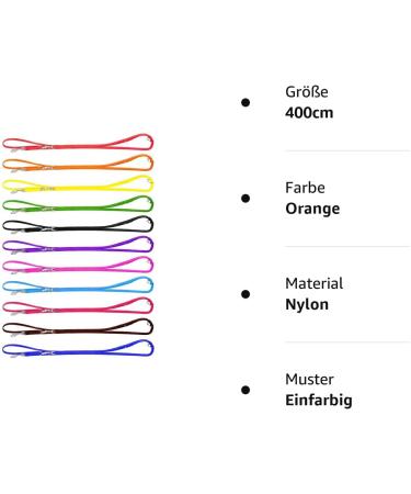 Mini Nylon Dog Leash - 3-Way Adjustable 4m (Orange) | International Shipping Available - Buy Online on GoSupps.com