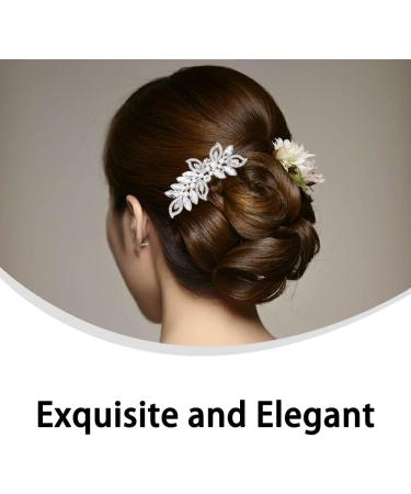 Bride Wedding Hair Comb Bride Wedding Crystal Hair Comb Wedding Hair Accessorie for Women and Girls - Buy Online on GoSupps.com