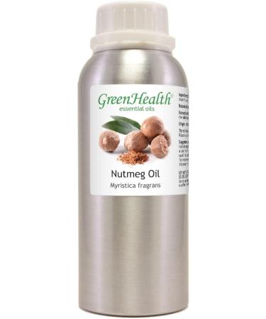 Nutmeg Essential Oil 8 fl oz (237 ml) Aluminum Bottle w/Plug Cap 100% Pure Essential Oil GreenHealth - Buy Online on GoSupps.com