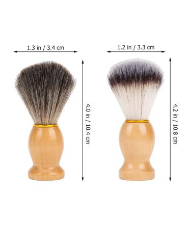 Beaupretty 2-Piece Roof Hair Razor & Badger Hair Shaving Brush Set - Premium Men's Grooming Accessories - Buy Online on GoSupps.com