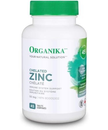 Organika Quercetin with Bromelain (60 tabs) + Organika Chelated Zinc (45 tabs) | Immune System Support Bundle 60 count (Pack of 1) Nutritional Supplement+Organika Chelated Zinc - Buy Online on GoSupps.com