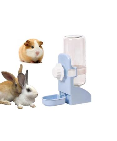 Mcgogo Rabbit Water Bottle, Guinea Pig Water Bottle,17oz Hanging Fountain Automatic Dispenser No Drip Water Bowl for cage Blue