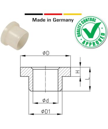 Buy CyclingColors 10x Bushings Bearing Spacer Sleeve with Collar - Plastic (6x8x10x10x2mm) | International Shipping Available - Buy Online on GoSupps.com