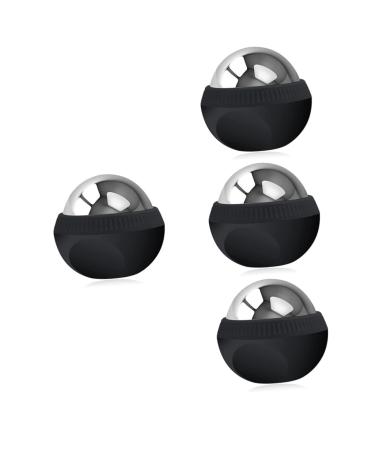 Tovinanna 4 pieces stainless steel massage ball body massage device portable massage ball muscle reduction massager Face massager Foot massager ice massage device removable fitness