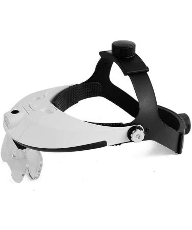 1.0X1.5X2.0X2.5X3.5X Portable Head-Mounted Magnifying Glass with LED Light for Watch Maintenance Reading Surgical Magnifying Glass and Interchangeable Lens White Made in China - Buy Online on GoSupps.com