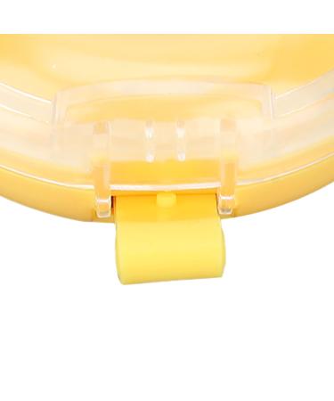 Buy Yellow Retainer Case - Portable Travel Mouthguard & Denture Holder - Transparent Aligner Case for Home & Office - Buy Online on GoSupps.com