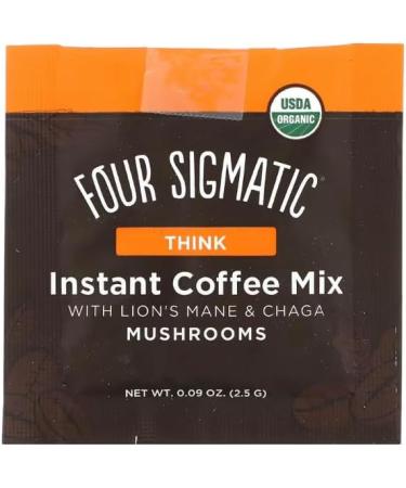 Four Sigmatic Instant Organic Coffee With Mushroom Lion's Mane 10 Sachets - Buy Online on GoSupps.com