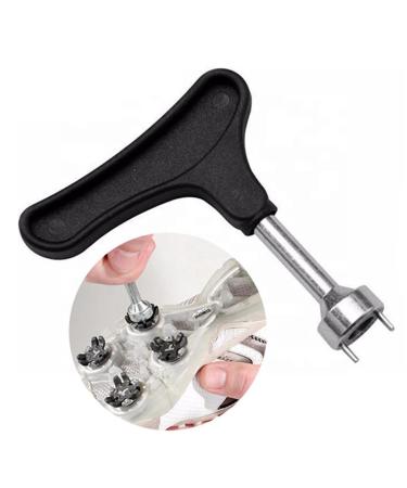 Golf Nail Wrench, Golf nail Removal Tool, Stainless Steel Golf Nail Ratchet Handle Wrench Tool, Suitable for All Types of Golf Spikes, Sturdy and Durable, an Essential Tool for Golf lovers