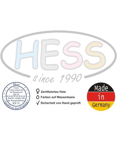 Hess Wooden Toy 30012 - Handmade Kids' Wood Clock | B r Nature Series | Colorful Quartz Clock | 24 cm Diameter for Children's Room - Shop Now! - Buy Online on GoSupps.com