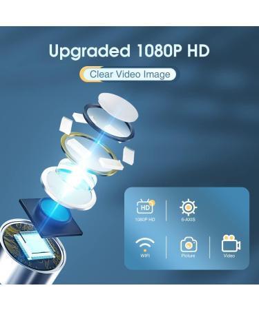 Touchbeauty WiFi Ear Wax Removal Otoscope - 1080p Waterproof Camera for Kids & Pets | 360 Wide-Angle - Buy Online on GoSupps.com