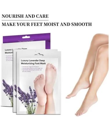 Foot Mask Foot Peel Mask Moisturising Foot Mask Luxury Lavender Deep Moisturising 2 pairs Socks Foot Peel Mask Foot Mask Remove Hard Skin Foot Mask Socks - Buy Online on GoSupps.com