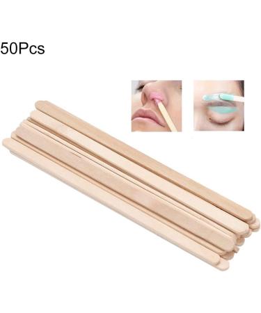 50Pcs Disposable Wooden Wax Spatulas for Hair Removal - Waxing Stick Tools - Buy Online on GoSupps.com