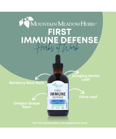 Mountain Meadow Herbs First Immune Defense | All Natural 4 oz Liquid Supplement for Fast Acting Immune Support - Buy Online on GoSupps.com