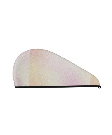 Bright Abstract Mosaic Microfiber Hair Towel Soft Super Absorbent Hair Towel Wrap for Women Coral Velvet Quick Dry Hair Cap for Long Curly and Thick Hair