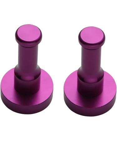 Zerodeko Metal Coat Hanger 2pcs Metal Clothes Hanger Black Robe Towel Hook Backpack Hooks for Wall Hat Towel Rack mediumx2pcs Purplex2pcs - Buy Online on GoSupps.com