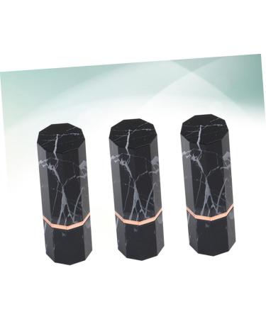 Buy 3pcs Fashion Lipstick Tube - Stylish Marbling Mini Lipstick Packaging | 0.04 Ounce Black - International Shipping Available - Buy Online on GoSupps.com