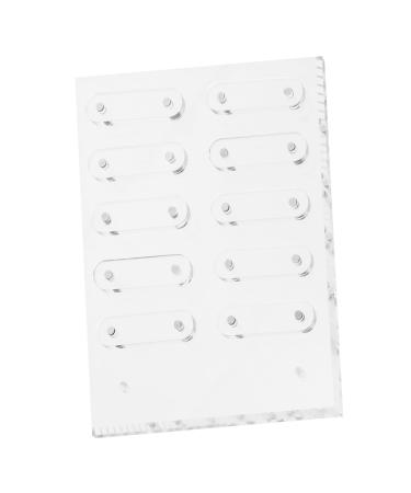 minkissy 1 Set Nail Display Board Nail Color Cards Nail Display Polish Board Salon Nail Color Board Diy Nail Practice Acrylic Display Risers Nail Art Display Tool Work Dropshipping 20x16cm Transparent 1