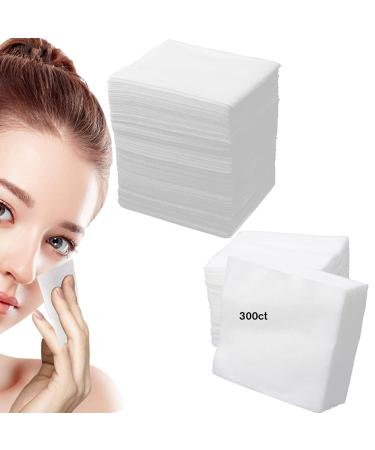 300 Pieces Disposable Esthetic Wipe Non-woven Facial Cleansing Soft Salon and Spa Essentials Lint-free for Makeup Remove 2x 2 2x 2 Inch 300ct
