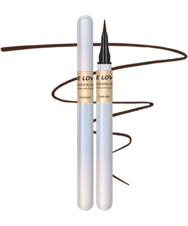 Ultra Fine Tip Eyeliner | Waterproof Liquid Eyeliners Matte Eye Liner Pens | Long-Lasting Quick Drying Highly Pigmented Eye Liners for Women Halloween Eye Makeup All Eye Shapes Pettis 02# - Buy Online on GoSupps.com