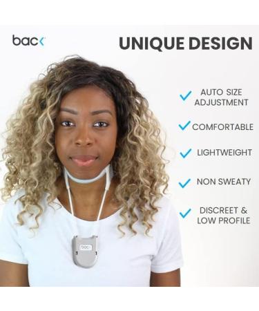 Revolutionary Auto-Adjustable Neck Support Brace for Neck Pain - Lightweight and Discreet Cervical Collar (Blue Universal Size) - Buy Online on GoSupps.com