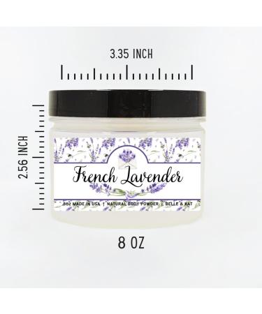 French Lavender Scented Body Powder for Men & Women Perfume Dusting Powder Bath Powder with Fragrance & Essential Oils Talc Free 8oz Container Made in USA French Lavender (Body Powder) - Buy Online on GoSupps.com