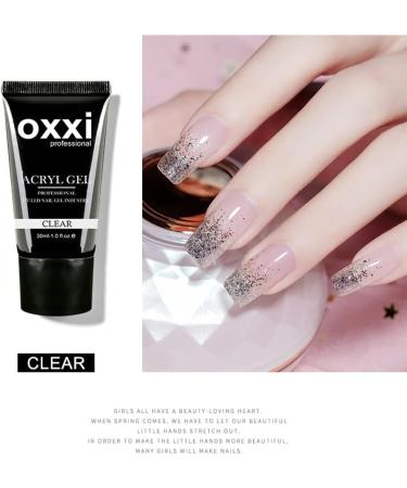  OXXI Professional Oxxi Professional 30ml Acrylic Gel Poly Nail Acrylic Gel Build Press On Waltz Fake Nail Tips (Pink 10) - Buy Online on GoSupps.com