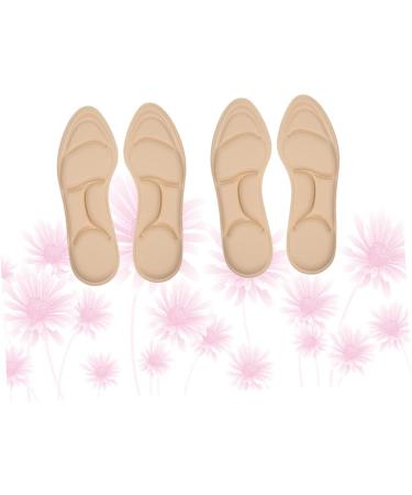 NOLITOY 2 Pairs Breathable Shock-Absorbing Insoles | Comfortable Gel Foam Shoe Inserts for Plantar | 25x8.8cm Massage Pads - Buy Online on GoSupps.com