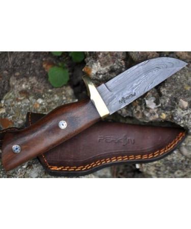 Perkin Handmade Damascus Hunting Knife - AR100 | Premium Quality International Shipping - Buy Online on GoSupps.com