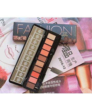 Clest F&H 10 Colors Eyeshadow Palette Pigmented Shades Makeup Palette Set Eye Makeup Matte Smoky Eyeshadow Colors for Long-Lasting Wear-1 - Buy Online on GoSupps.com