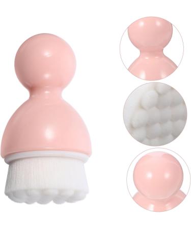 Didiseaon 1pc Cleansing Brush Face Scruber Facial Washing Brush Mineral Powder Foundation Face Brush Facial Cleaning Pad Face Scrubbers Liquid Plastic Abs Washbasin Pink Handheld - Buy Online on GoSupps.com