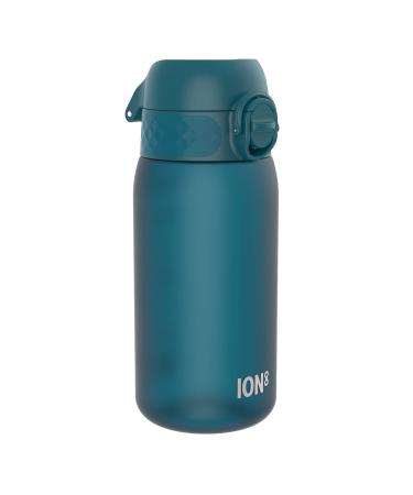 Ion8 Kids Water Bottle 350 ml/12 oz Leak Proof Easy to Open Secure Lock Dishwasher Safe BPA Free Carry Handle Hygienic Flip Cover Easy Clean Odour Free Carbon Neutral Deep Teal 350ml (12oz) OneTouch 2.0