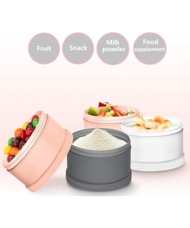 Kaptin Non-Spill Portable Baby Milk Powder Dispenser - BPA Free Snack Container (Pink) | 4 Feeds - Buy Online on GoSupps.com
