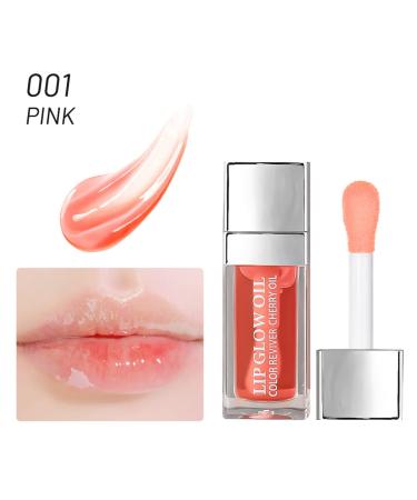 Hydrating Lip Glow Oil - Moisturizing Lip Gloss for Nourishing & Repairing Dry Lips - Long Lasting & Non-Sticky - Pink 0.2 oz - Buy Online on GoSupps.com