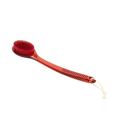 Back brush dry brush body brush bathing brushes for showers peels cellulite treatment and improvement of the lymphatic functions red