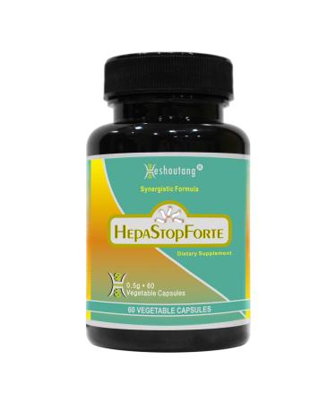 Heshoutang HepaStopForte|Market Proven Herbal Liver System Cleanser|60 Veg Capsules
