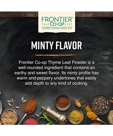 Frontier Co-op Thyme Leaf Powder 1lb - Premium Quality Organic Herb for Culinary Use - Buy Online on GoSupps.com
